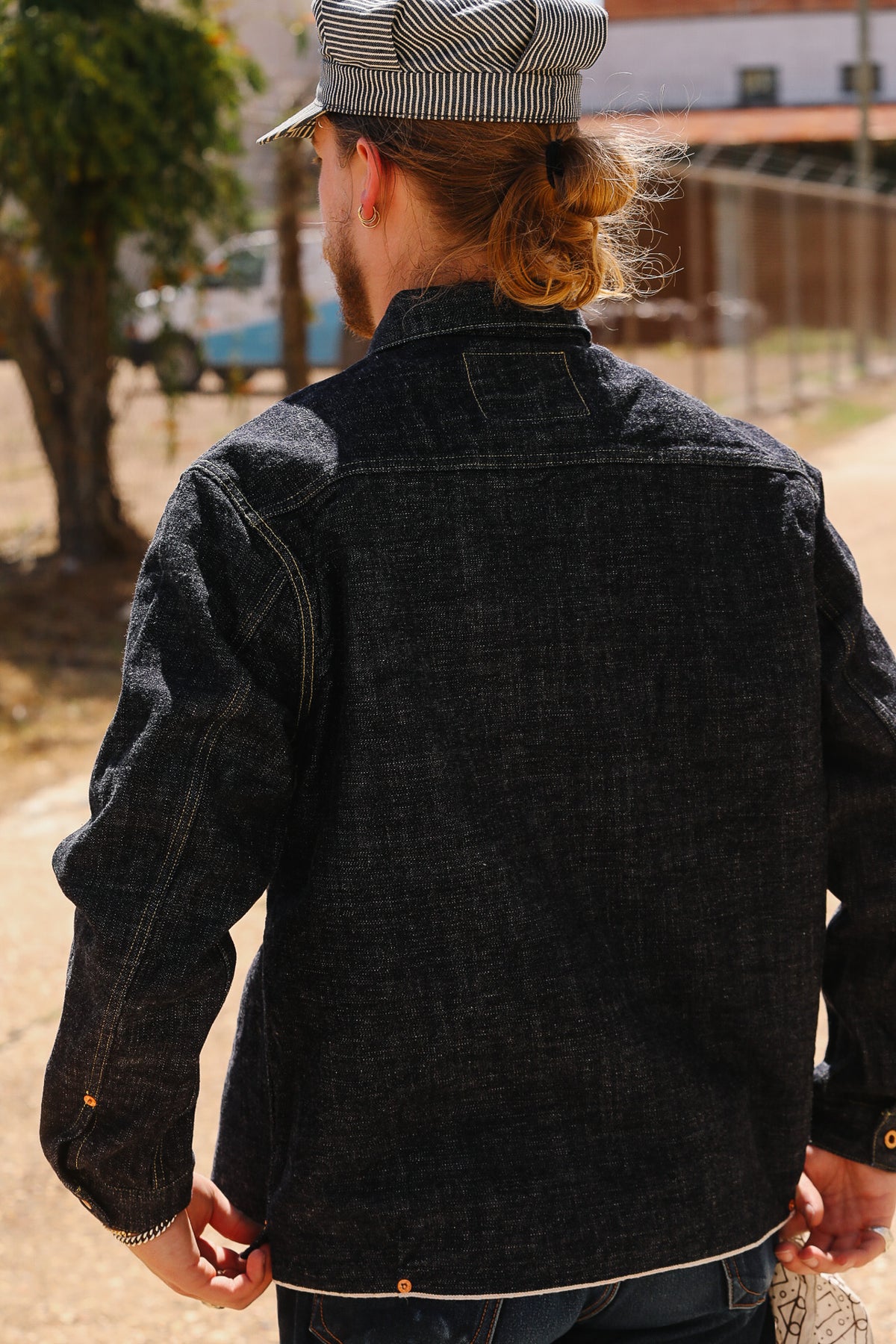 F2384 FOB Factory G-3 Denim Pop-Over Jacket- Indigo