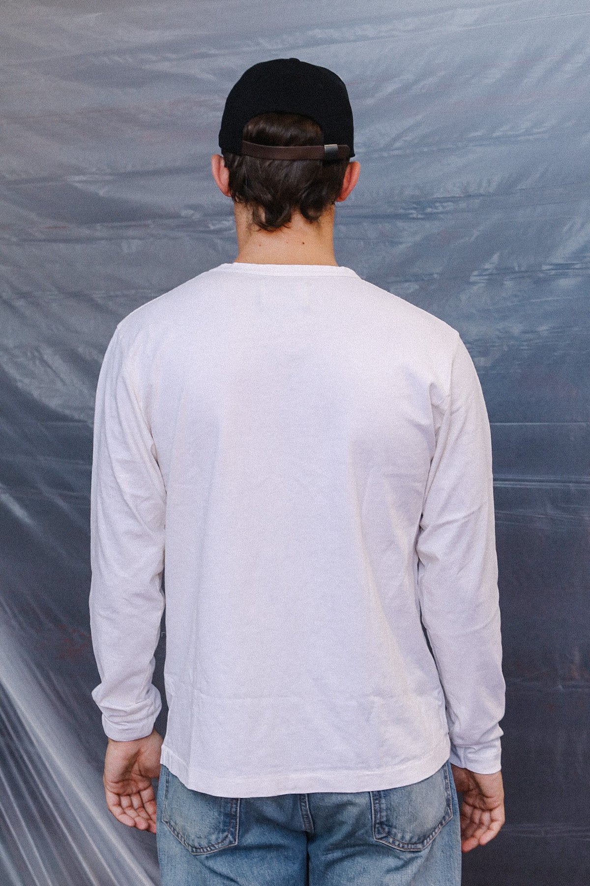 Dehen 1920 Heavy Duty Long Sleeve Single Pocket Tee- Natural