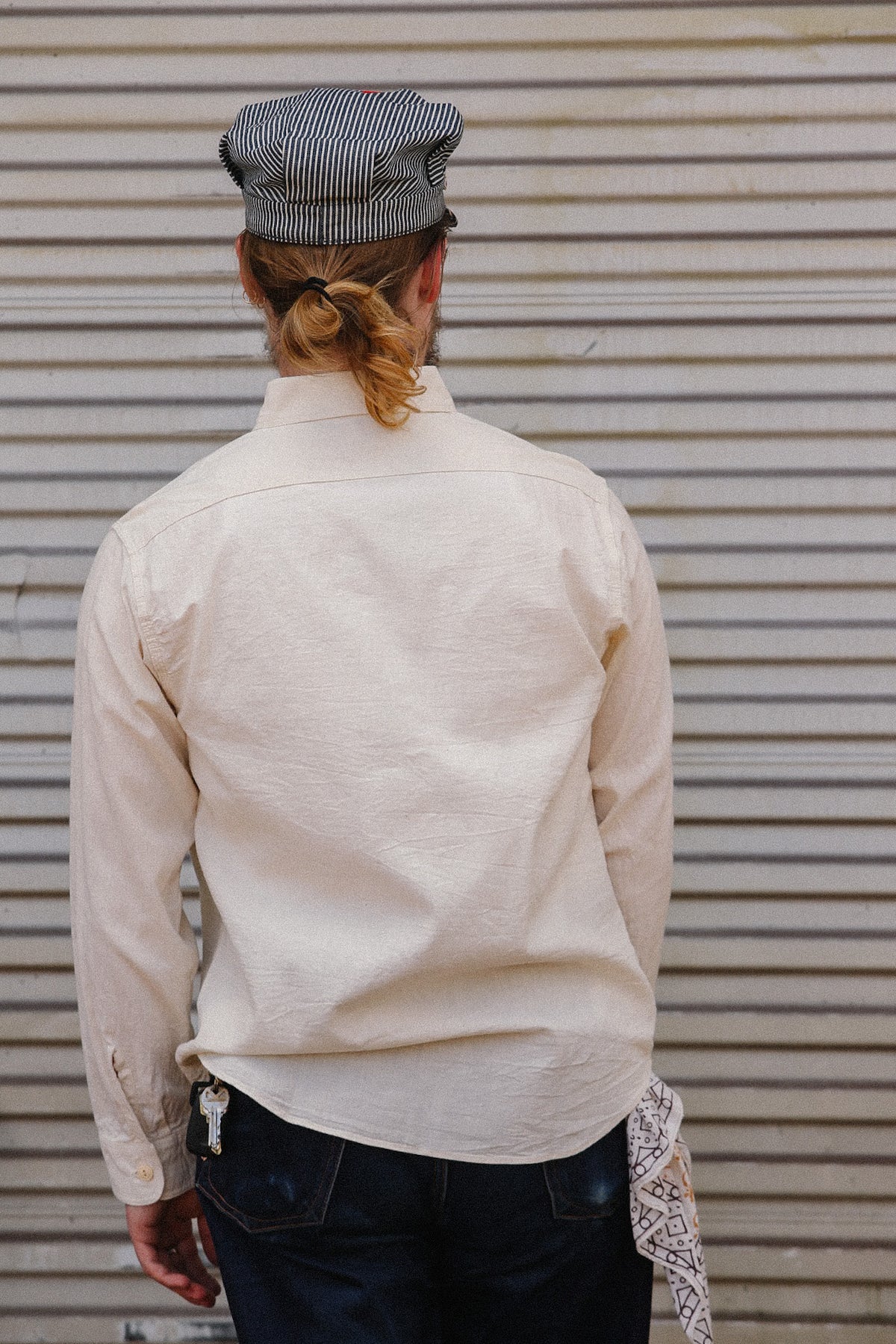 SC27851 Sugar Cane Long Sleeve Work Shirt- Natural Chambray
