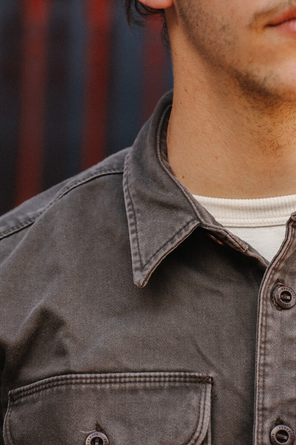 Freenote Cloth Utility Shirt- Chocolate