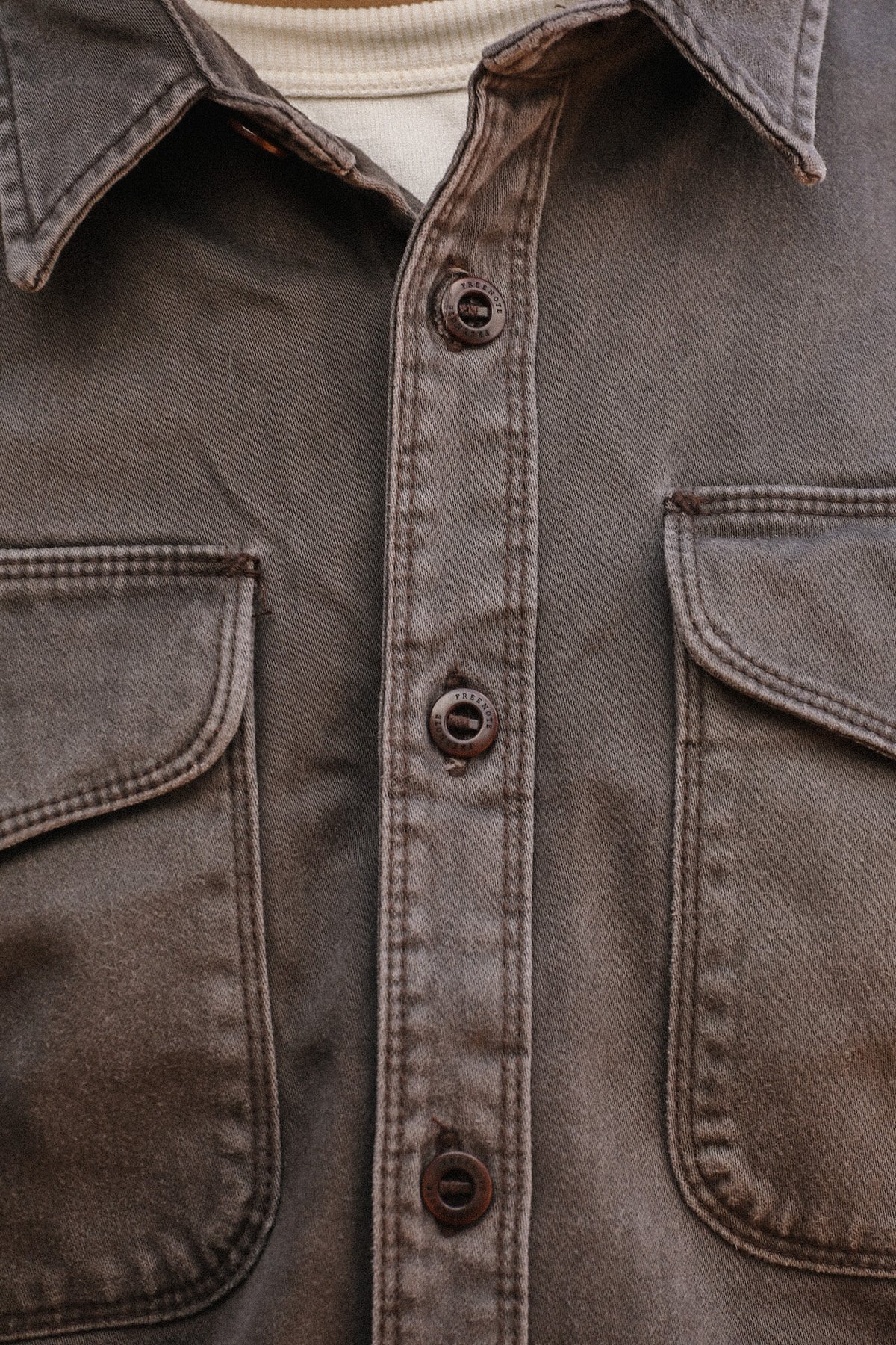 Freenote Cloth Utility Shirt- Chocolate