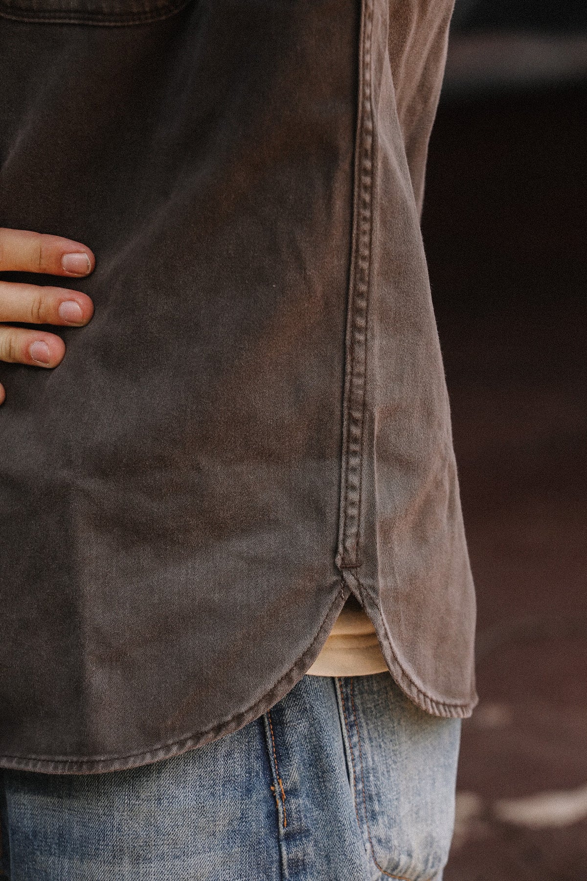 Freenote Cloth Utility Shirt- Chocolate