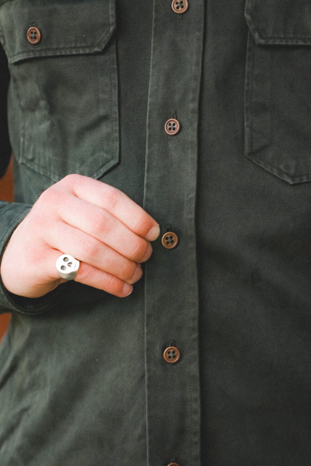 Indigofera Alamo Cotton Twill Shirt- Greek Pitch