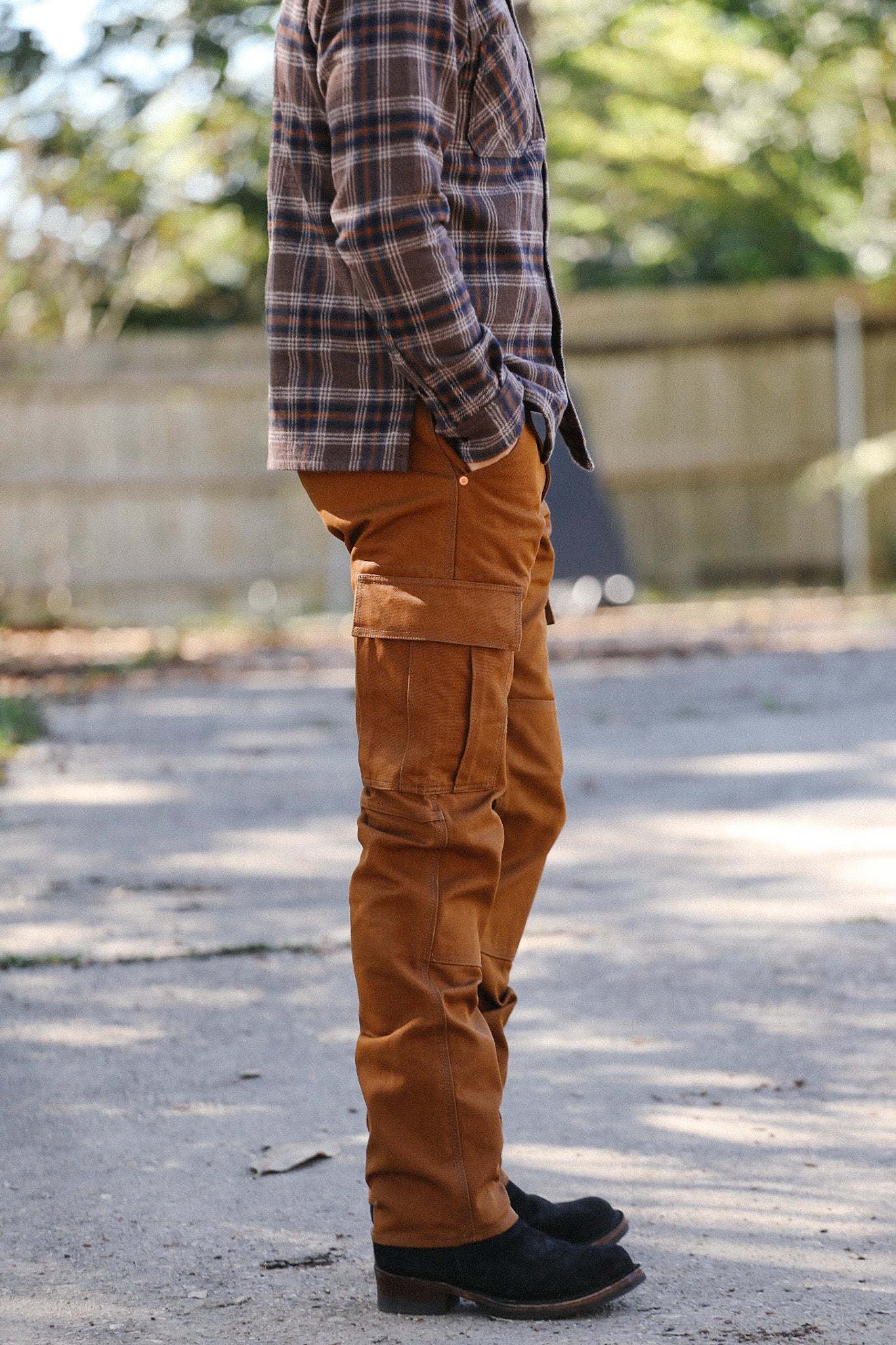 17oz Duck Cargo Pants - Brown IH-743-BRN