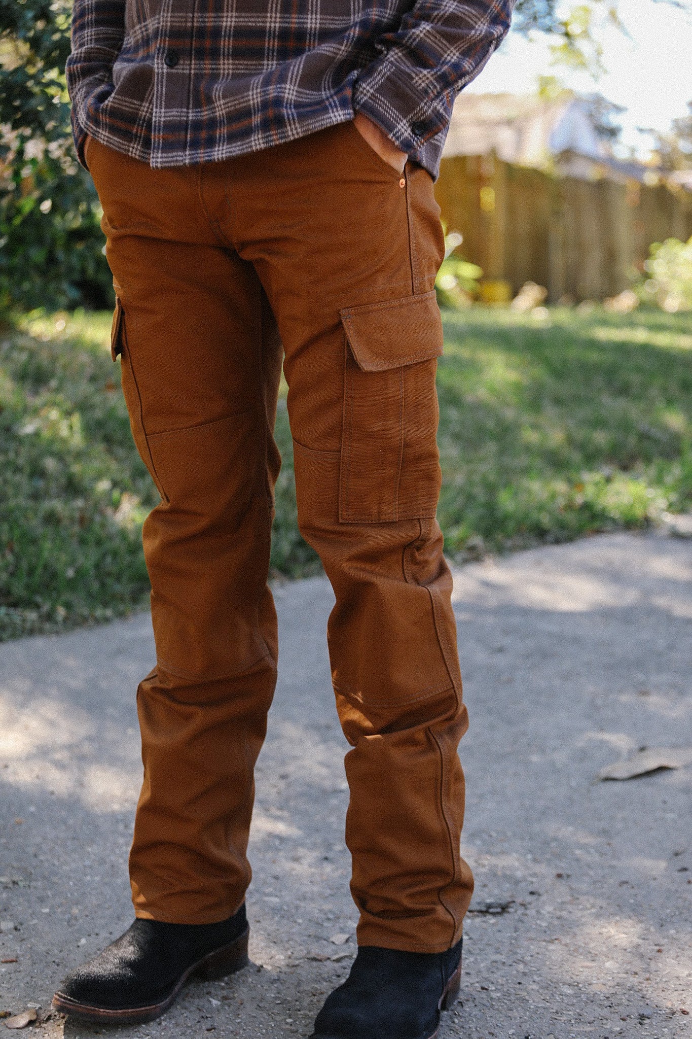 17oz Duck Cargo Pants - Brown IH-743-BRN