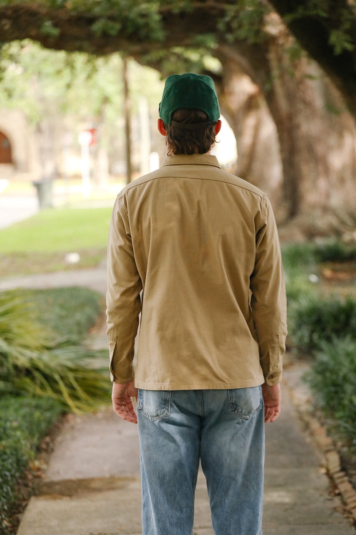 IHSH-451-KHA Iron Heart 9oz Cotton Sateen Military CPO Shirt - Khaki