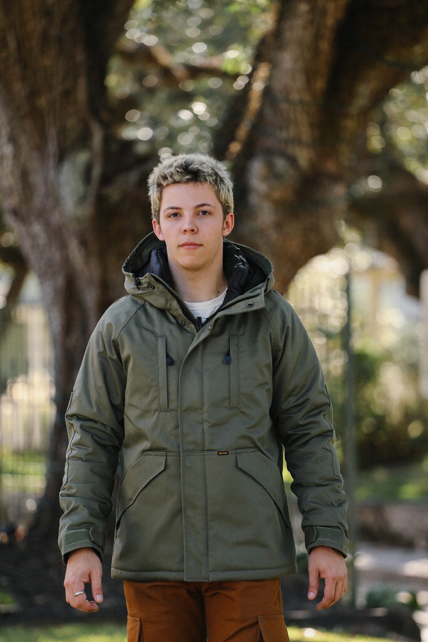 8oz Sateen/Primaloft® Winter Parka Jacket - Olive IHJ-154-OLV