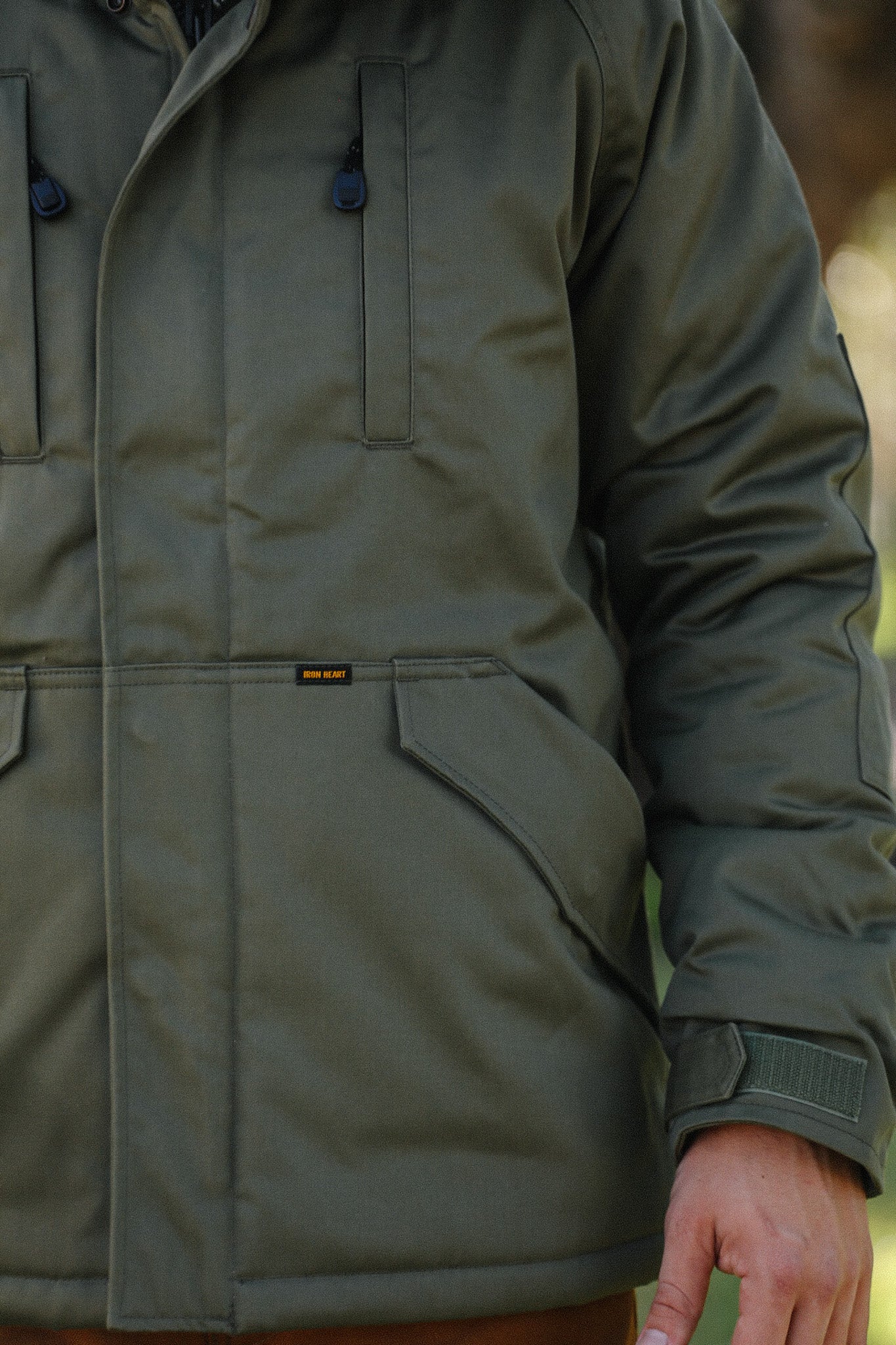 8oz Sateen/Primaloft® Winter Parka Jacket - Olive IHJ-154-OLV