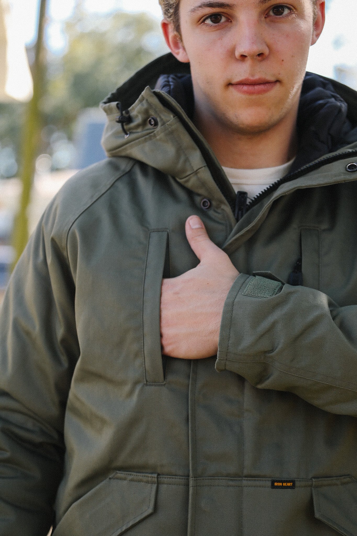 8oz Sateen/Primaloft® Winter Parka Jacket - Olive IHJ-154-OLV