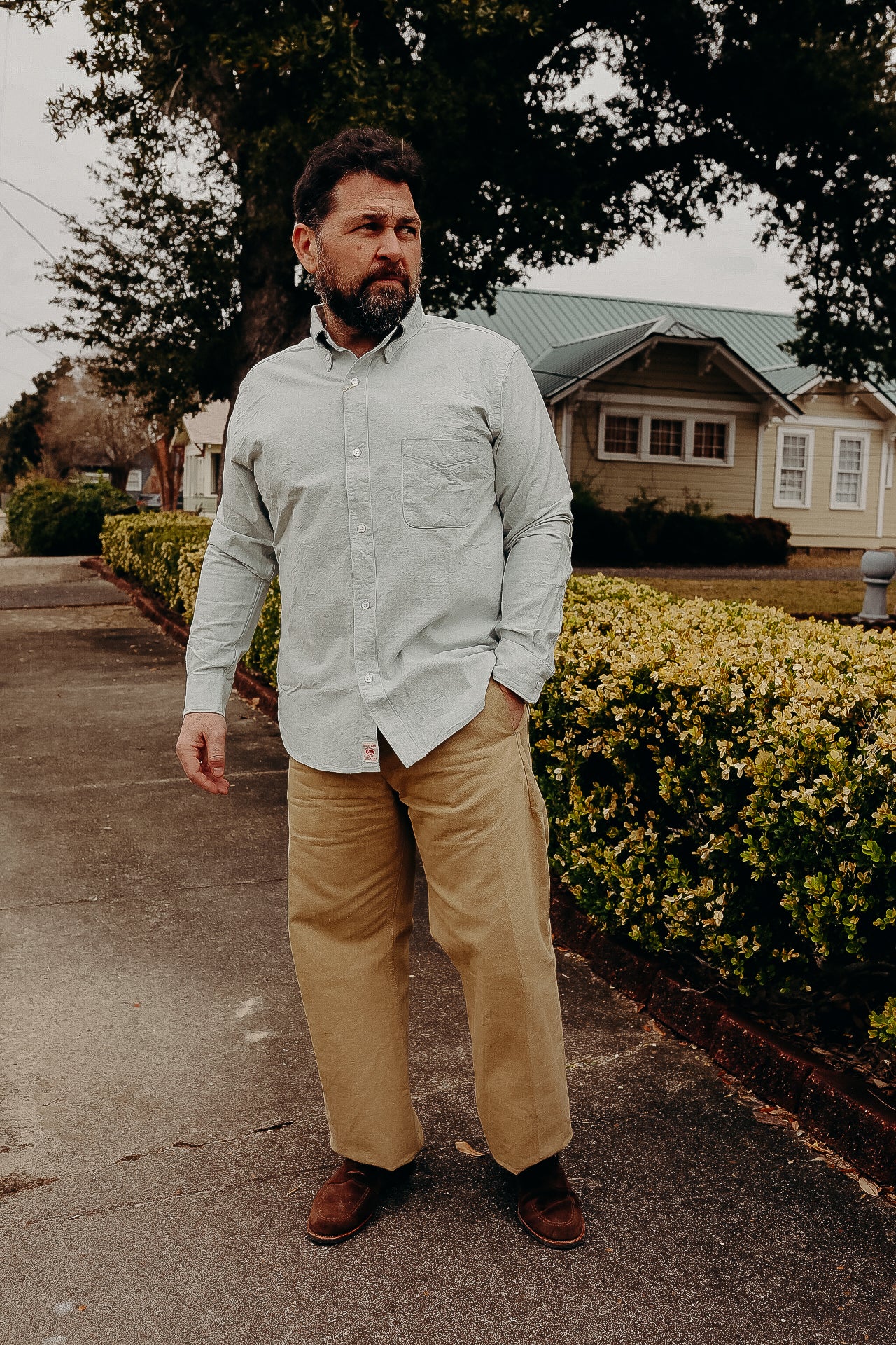 502205 UES BD Oxford Shirt - Indigo Light