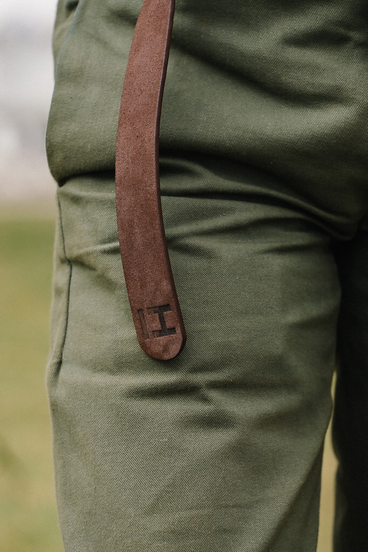Heimat Textil Regatta Belt Roughout Leather- Walnuss