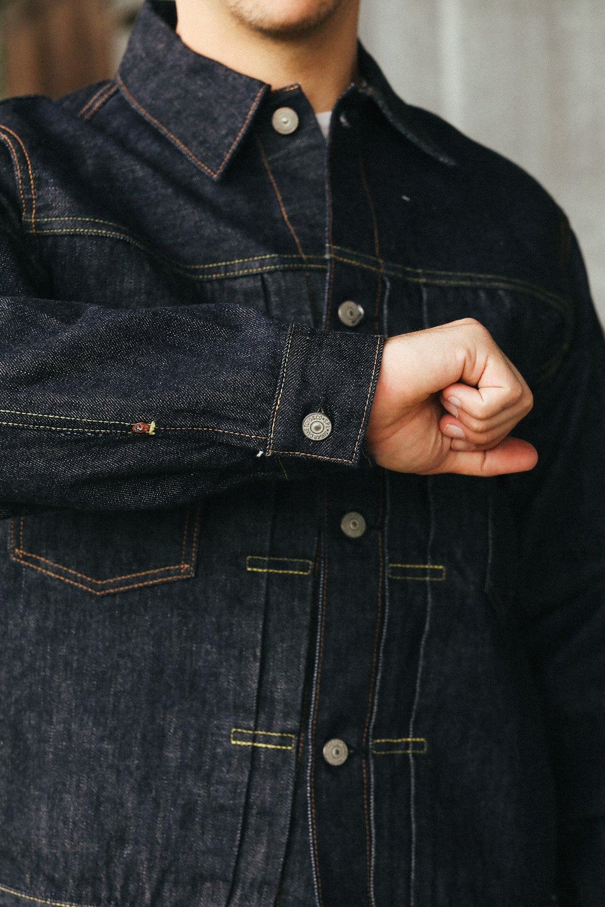 SC11953A  Sugar Cane 14.25oz Type II Denim Jacket 1953 Model- Indigo