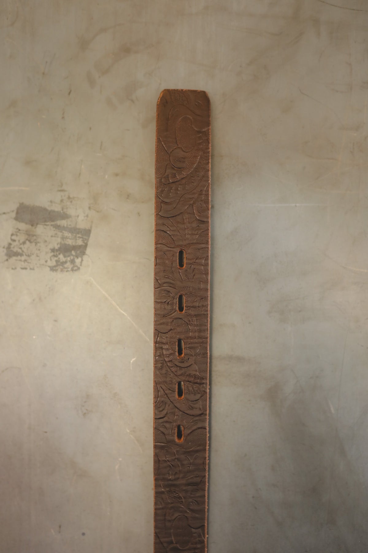 Hollywood Trading Co. Embossed Belt- Brown