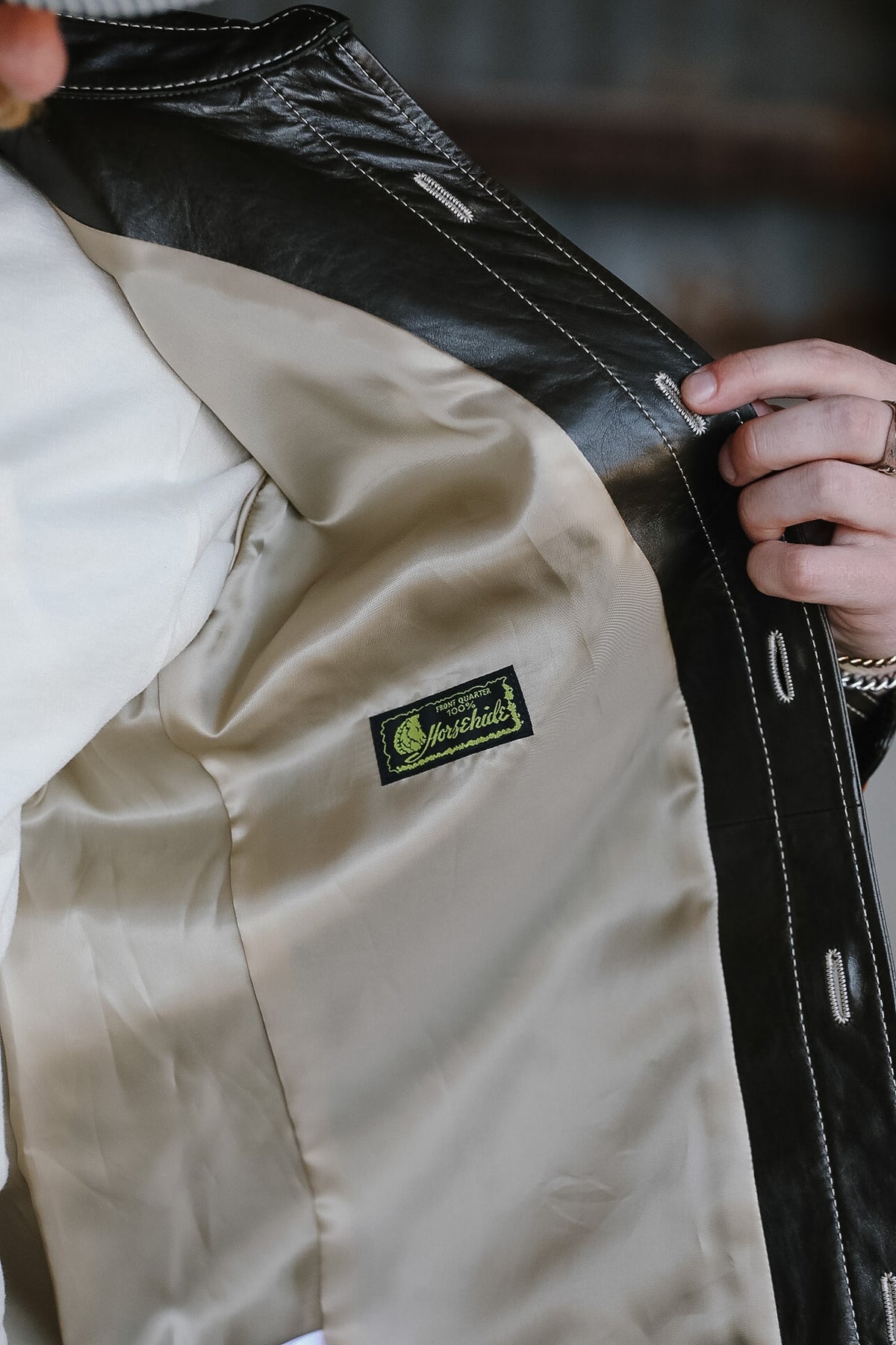 Y'2 OS-11 Oil Soft Horsehide Work Shirt- Olive