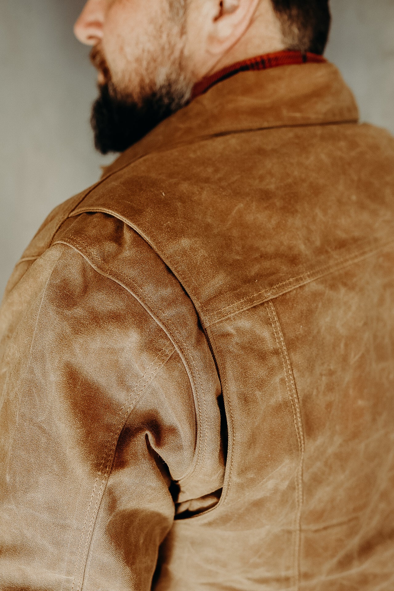 RJ-1 Riders Jacket Waxed Canvas- Rust