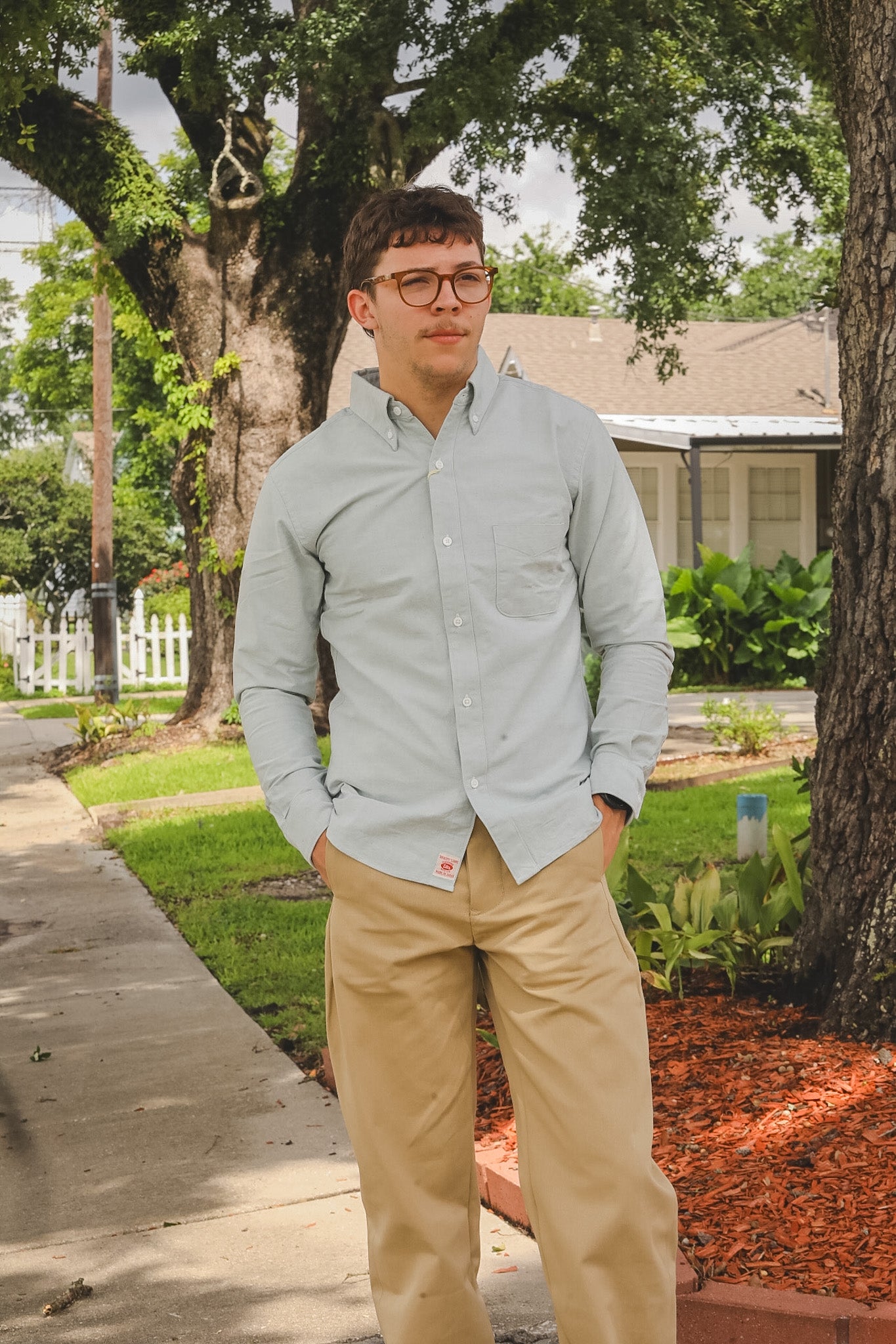 502205 UES BD Oxford Shirt - Indigo Light