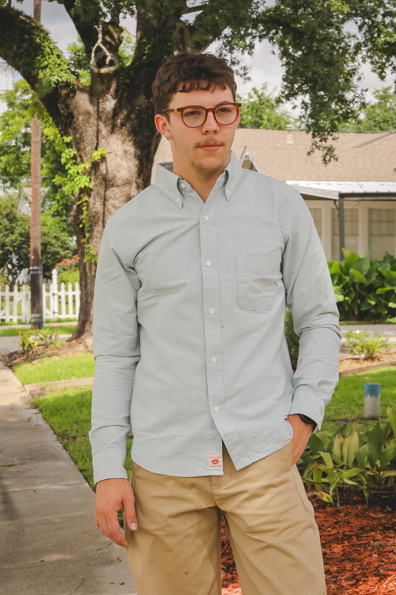 502205 UES BD Oxford Shirt - Indigo Light