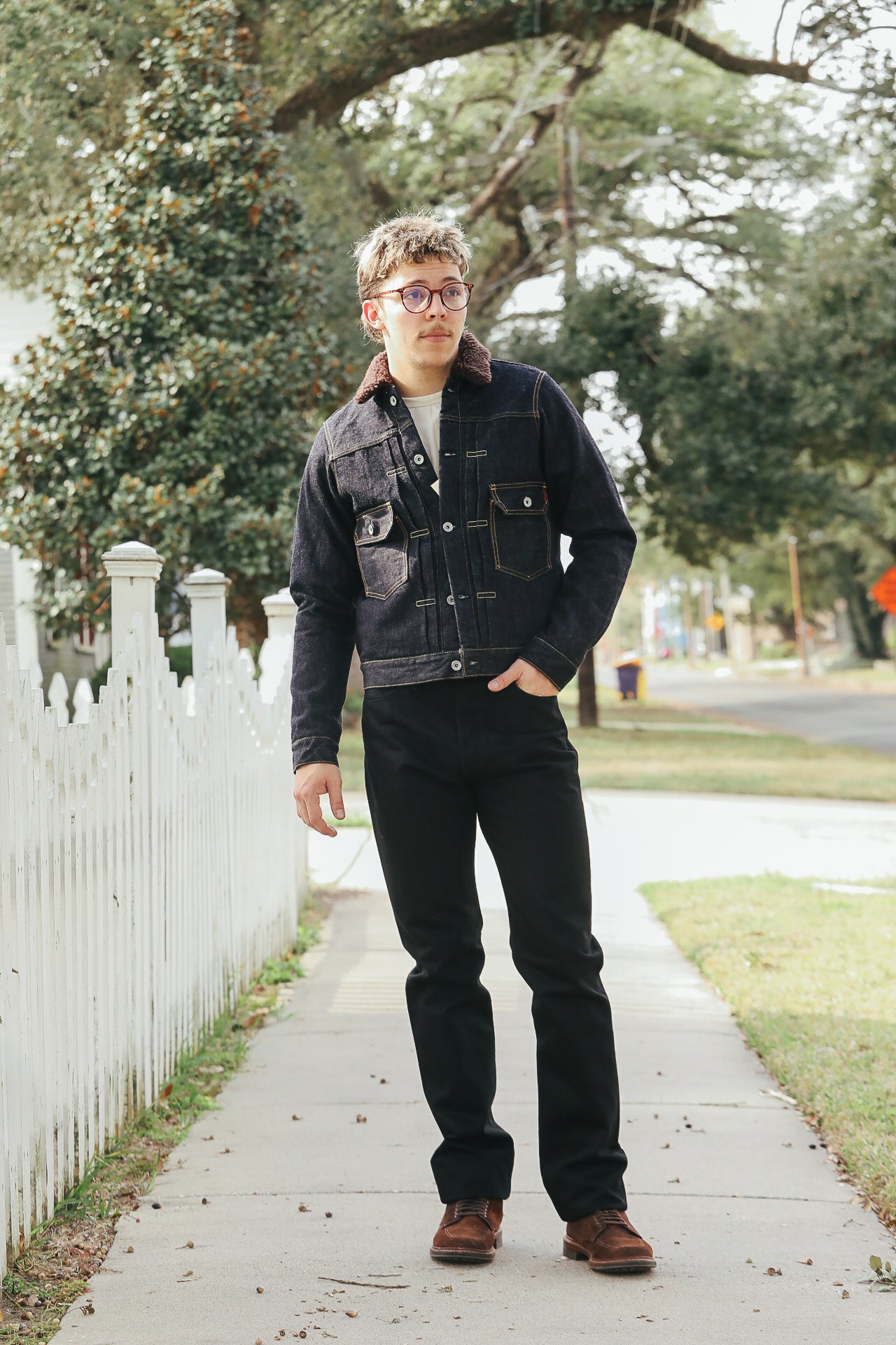 IHJ-151-IND 16oz Selvedge Denim Fleece Lined Type II - Indigo