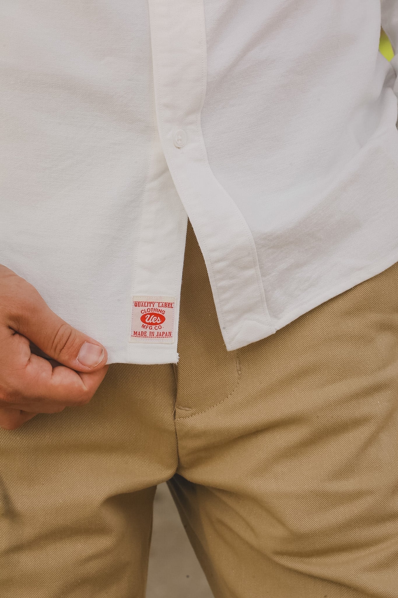 502205 UES BD Oxford Shirt - White