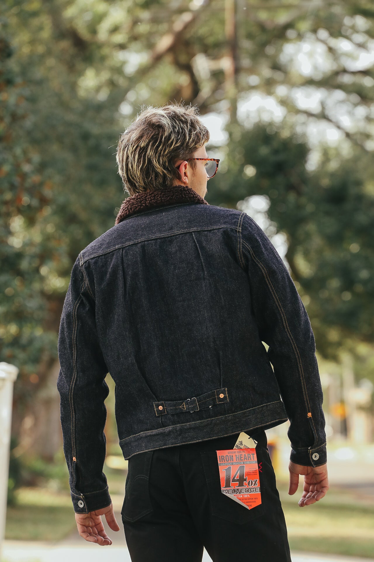 IHJ-151-IND 16oz Selvedge Denim Fleece Lined Type II - Indigo