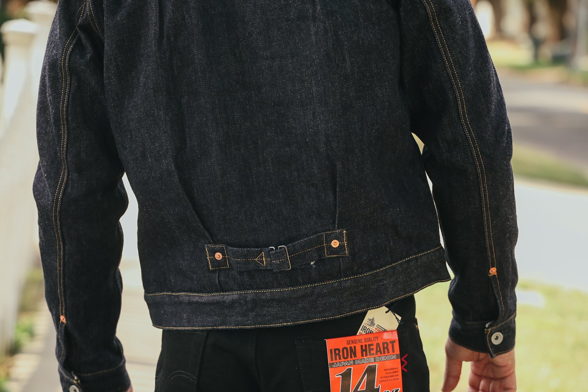 IHJ-151-IND 16oz Selvedge Denim Fleece Lined Type II - Indigo