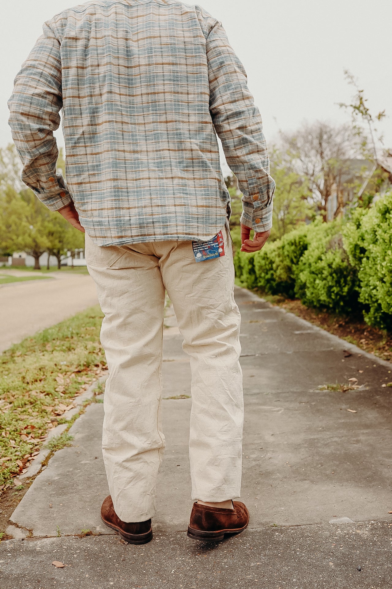 Slim Straight Japanese Cotton Jeans- Ecru (S710SC-KI)