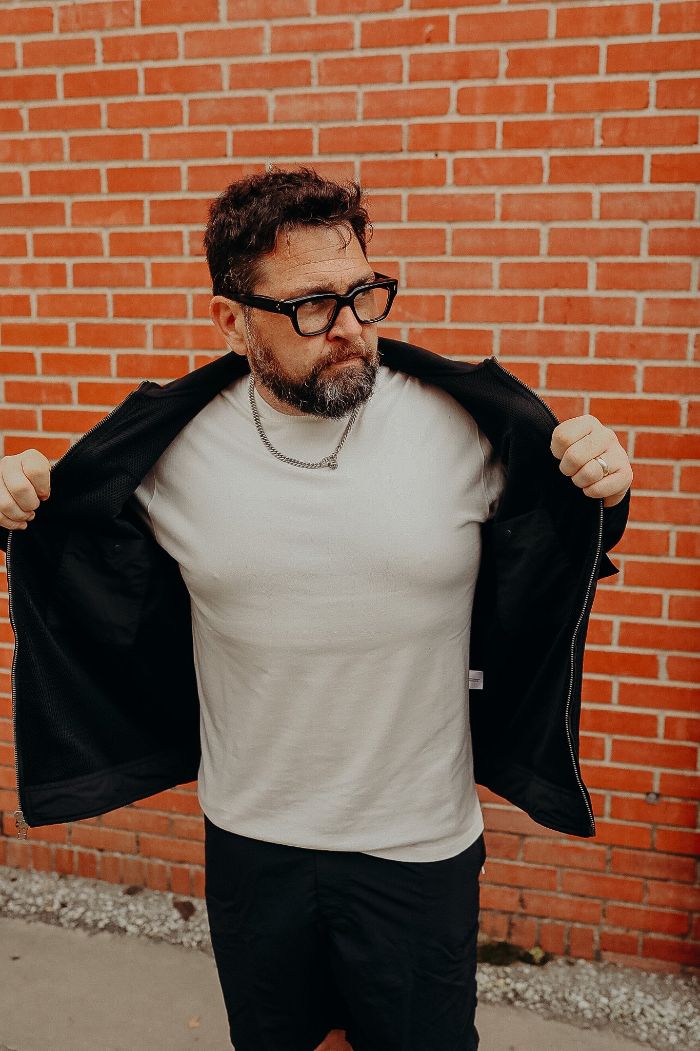 Fleece Jacket in Black