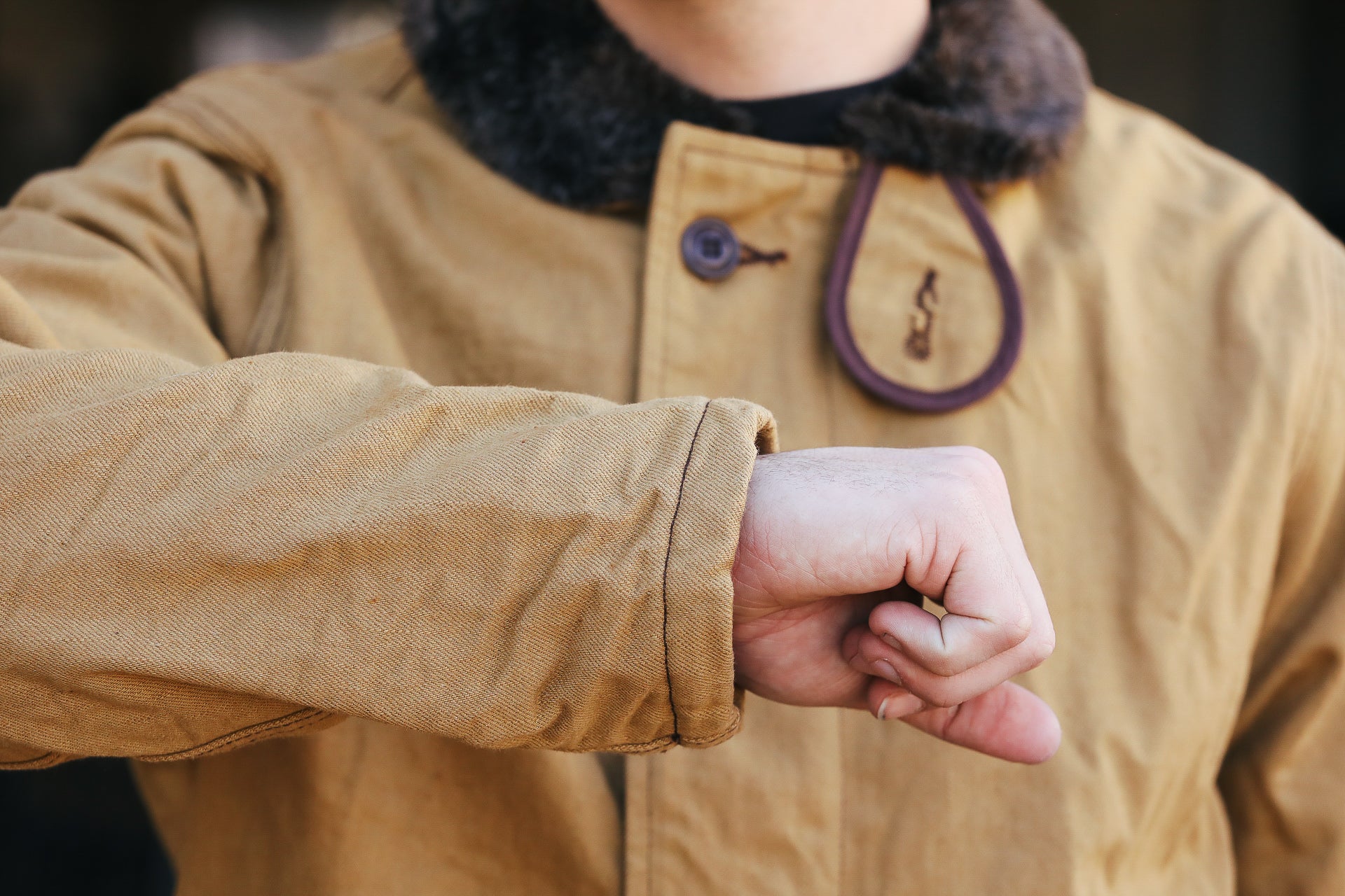 915D-SH N-1 Deck Jacket - Camel