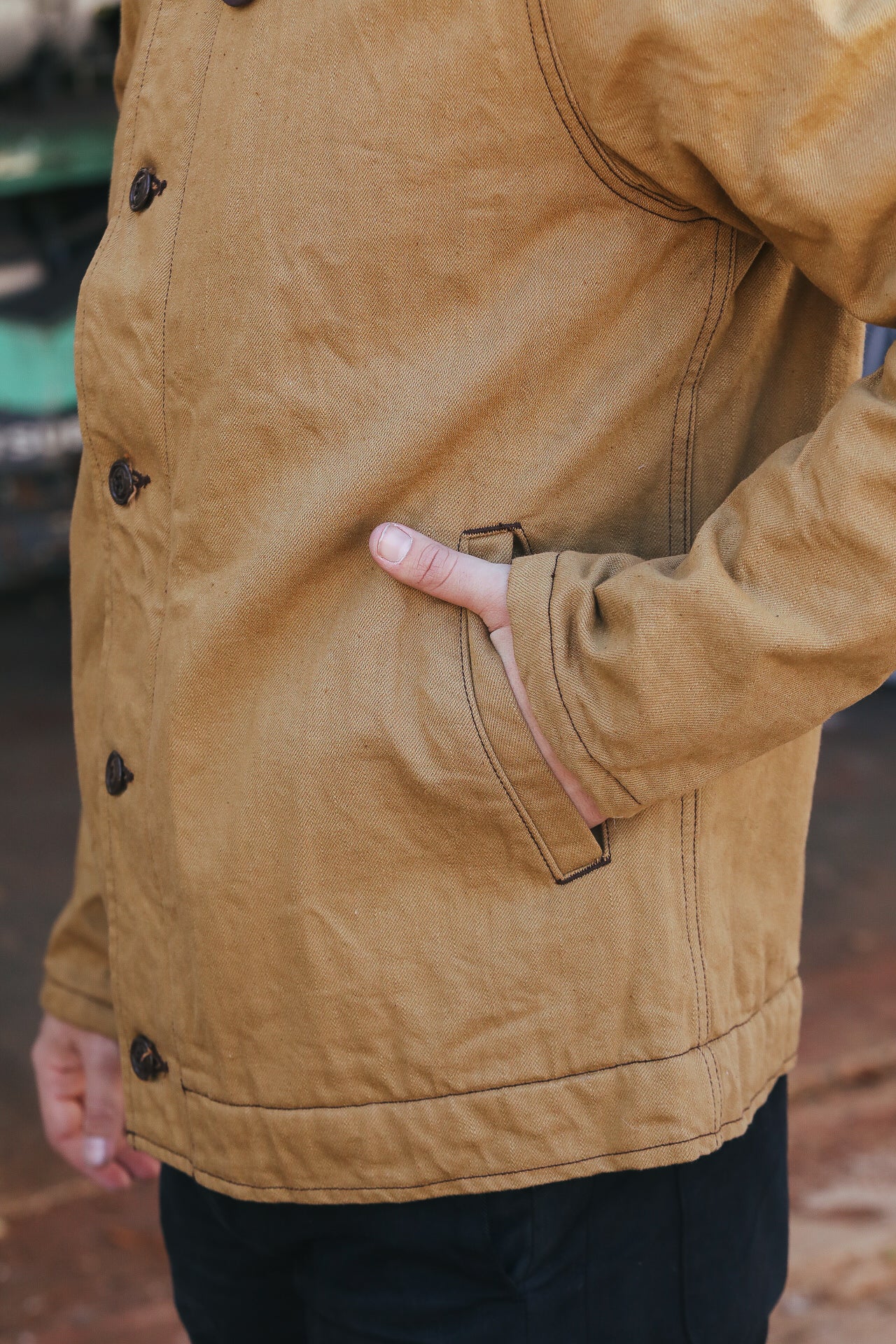 915D-SH N-1 Deck Jacket - Camel