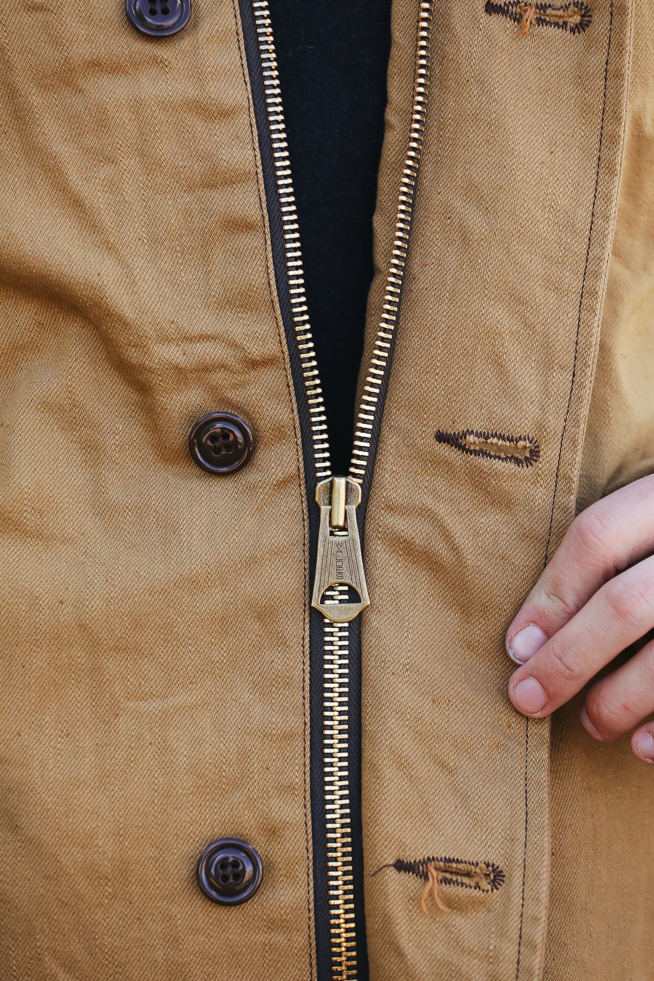 915D-SH N-1 Deck Jacket - Camel