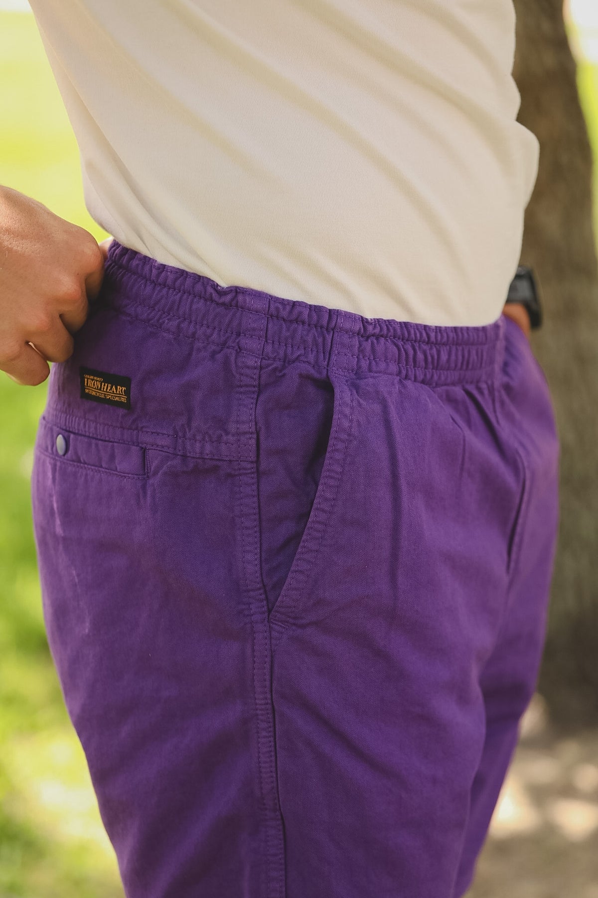 IH-729-PUR Iron Heart Cotton Easy Shorts -Purple