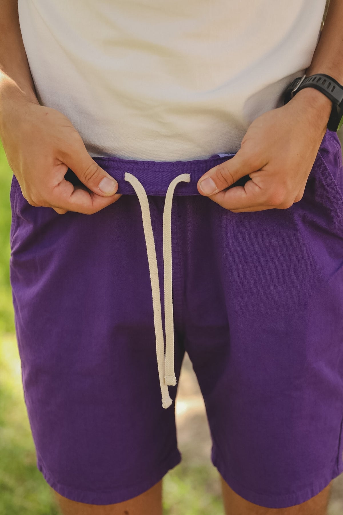 IH-729-PUR Iron Heart Cotton Easy Shorts -Purple