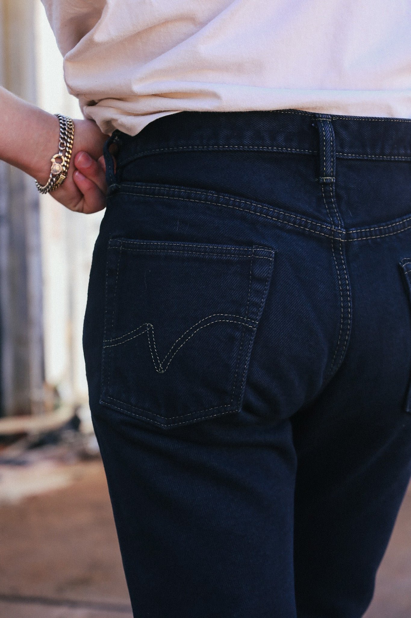 IH-555S-21od 21oz Selvedge Denim Super Slim Cut Jeans - Indigo Overdyed Black