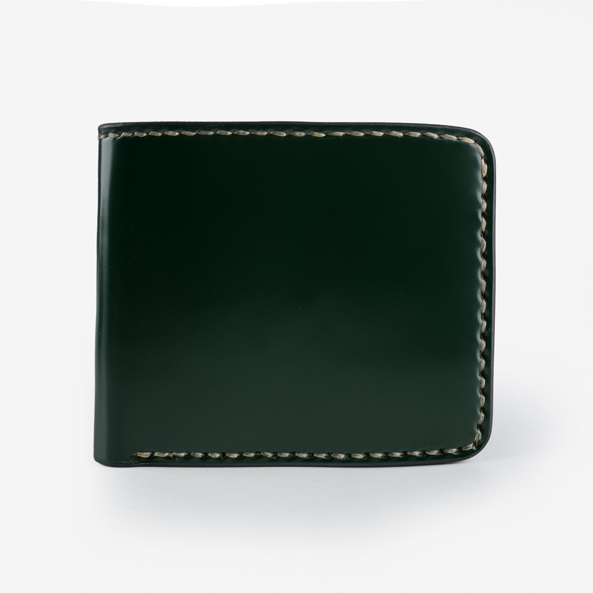 IHG-071-GRN Slimline Small Shell Cordovan Wallet - Green