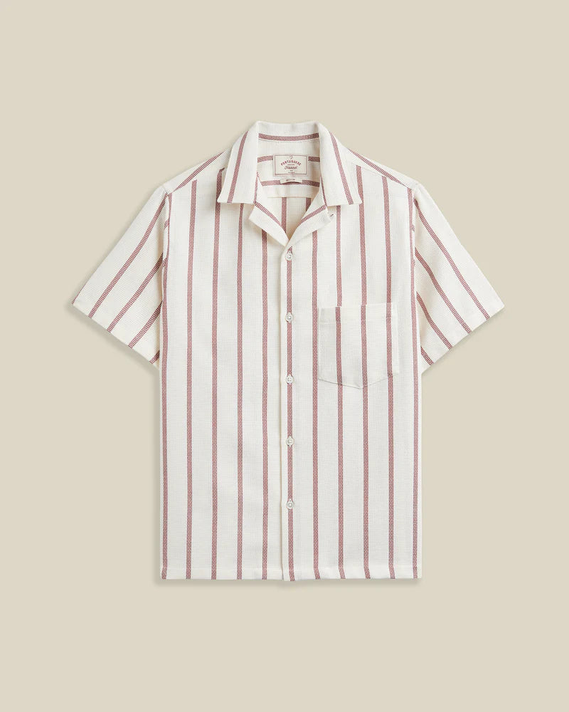 Piquet Stripe- Bordeaux