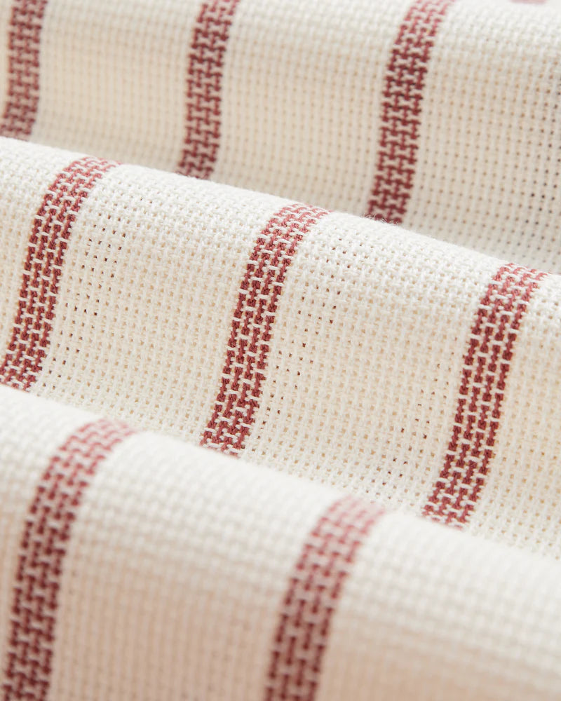 Piquet Stripe- Bordeaux