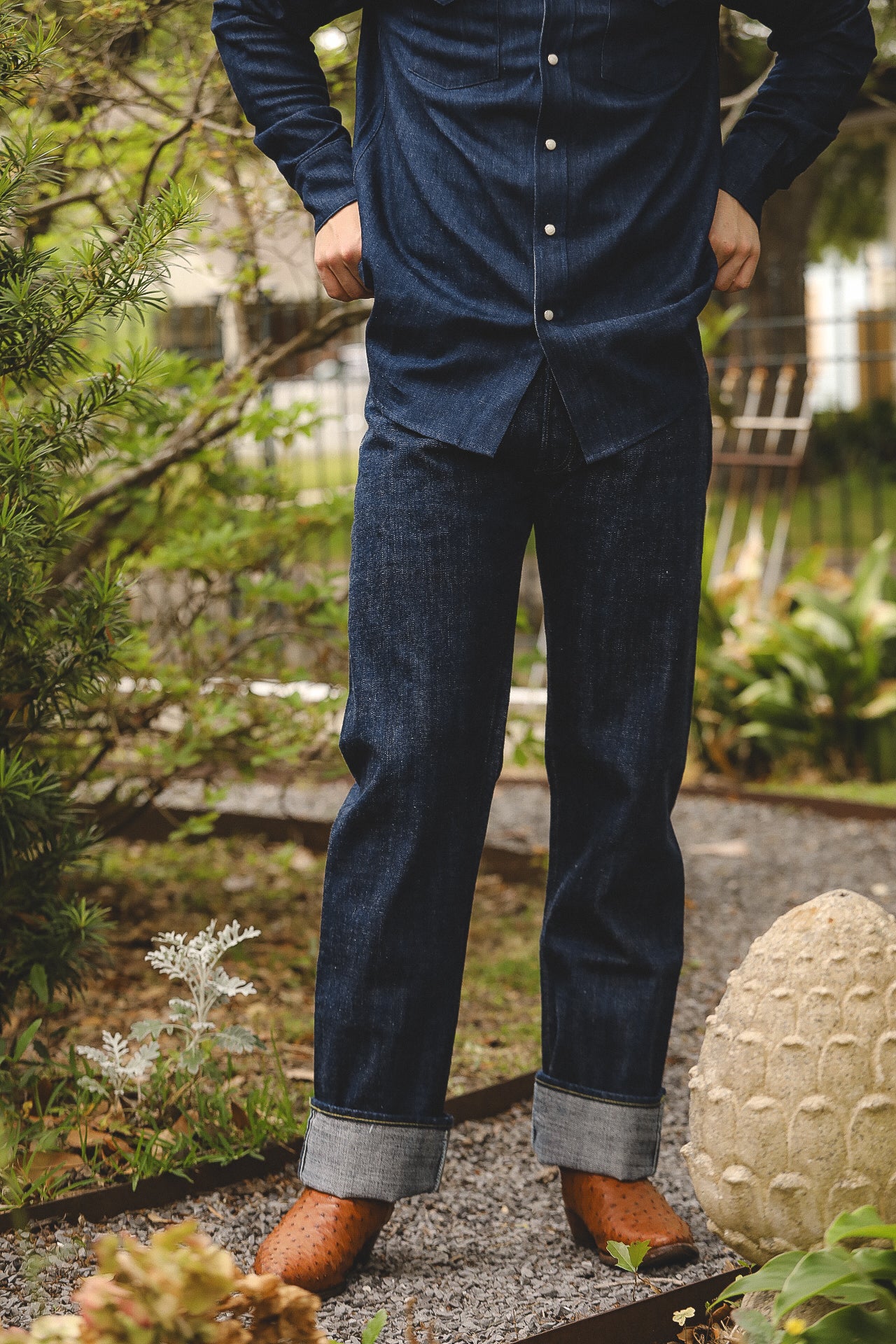 SC40401A  Sugar Cane Okinawa 14oz Hawaii Jeans-Indigo