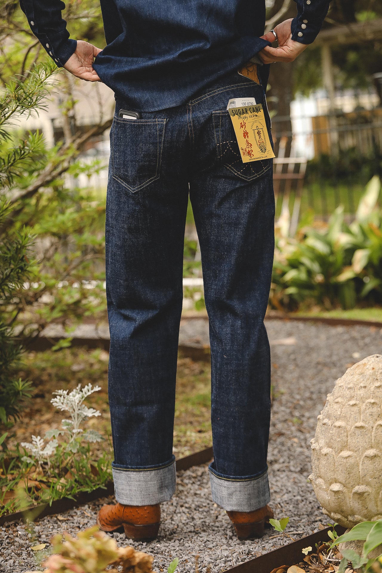 SC40401A  Sugar Cane Okinawa 14oz Hawaii Jeans-Indigo