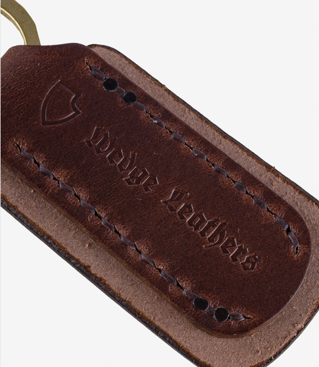 IHG-067-BRN Iron Heart Buttero Leather Keyring - Brown