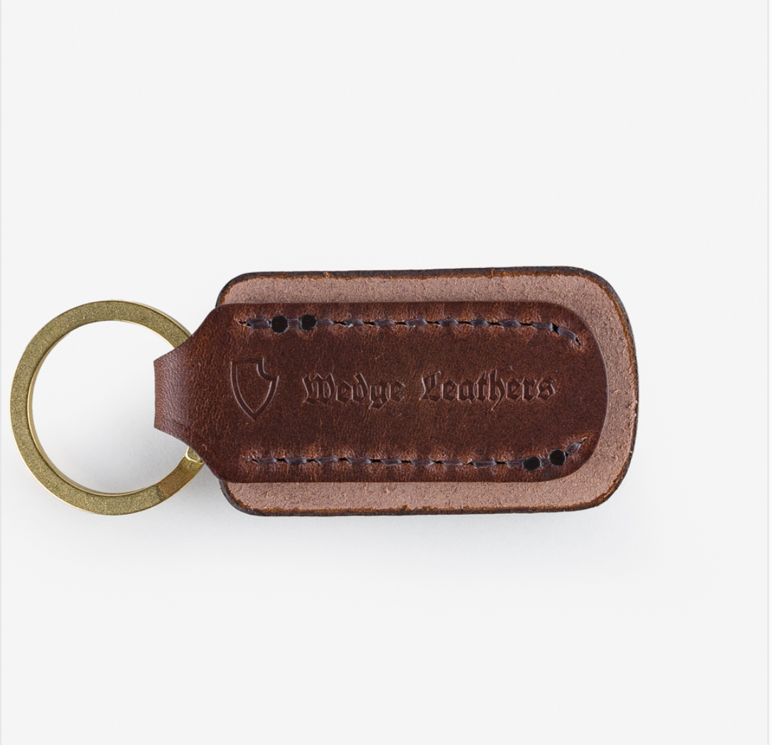 IHG-067-BRN Iron Heart Buttero Leather Keyring - Brown