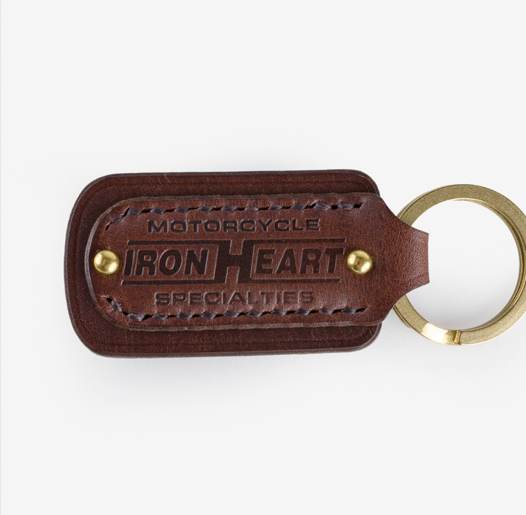 IHG-067-BRN Iron Heart Buttero Leather Keyring - Brown