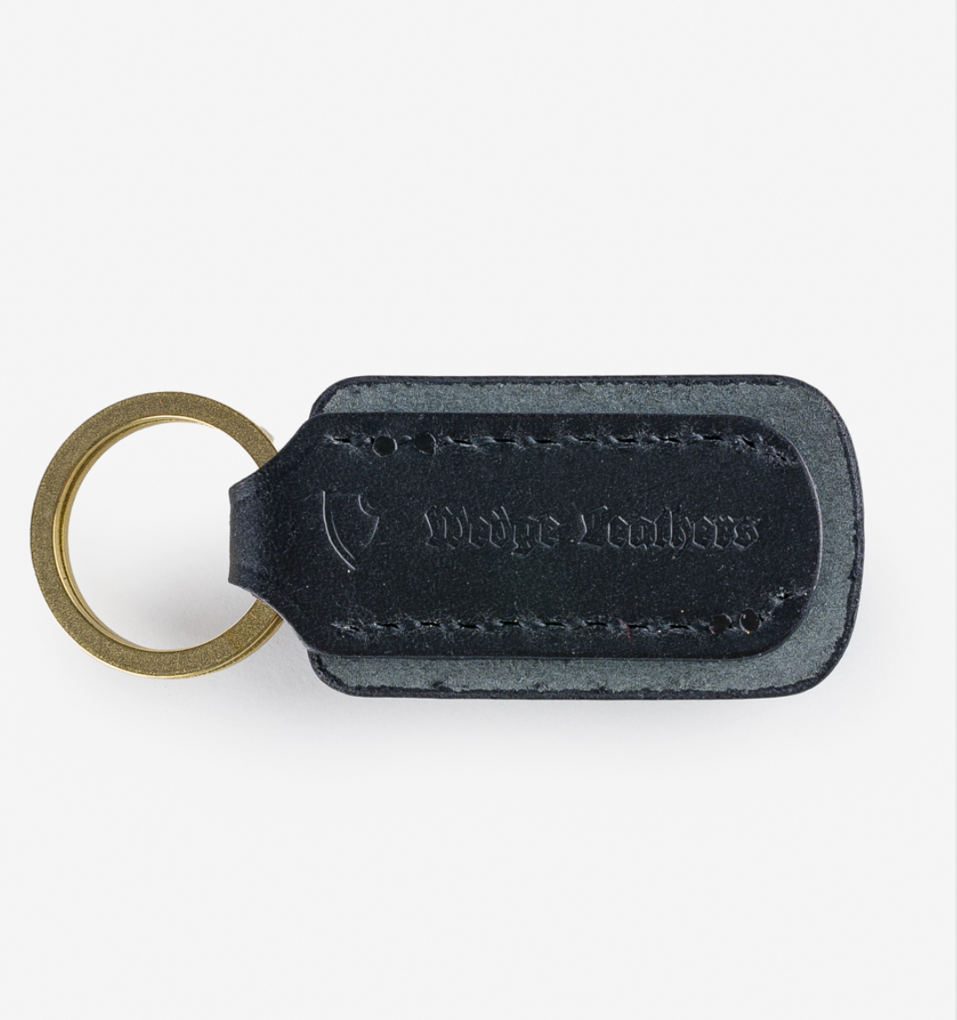 IHG-067-BLK Iron Heart Buttero Leather Keyring - Black