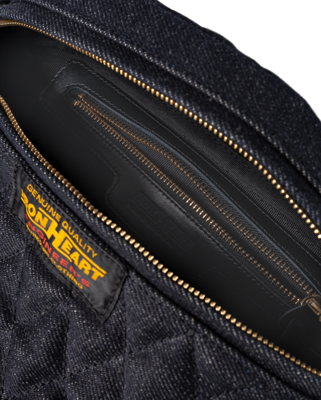 IHE-51-IND Iron Heart 25oz Selvedge Denim Waist Bag - Indigo