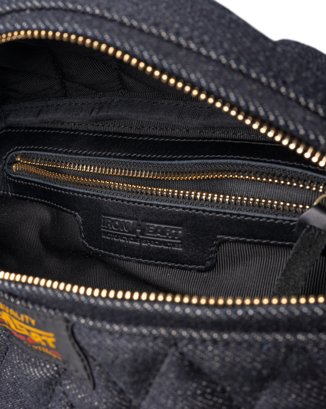 IHE-51-IND Iron Heart 25oz Selvedge Denim Waist Bag - Indigo
