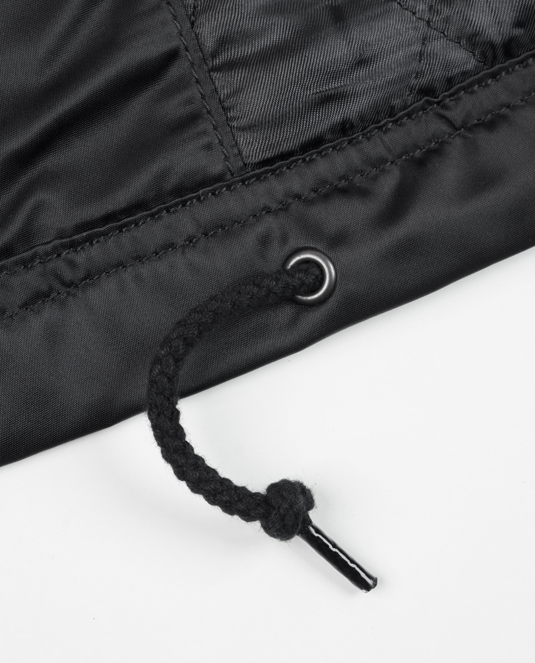 IHJ-168-BLK Iron Heart Nylon Coach Jacket - Black