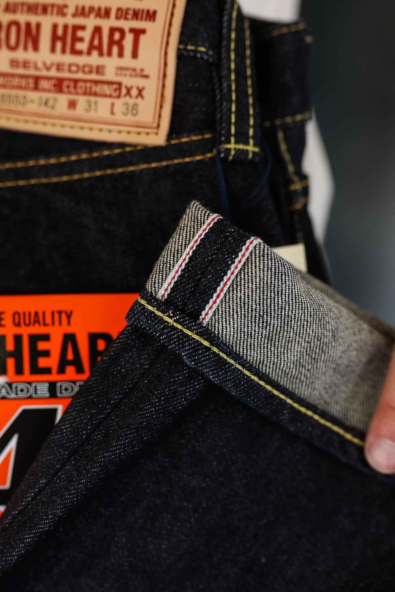 14oz Selvedge Denim Super Slim Cut Jeans - Indigo IH-555S-142