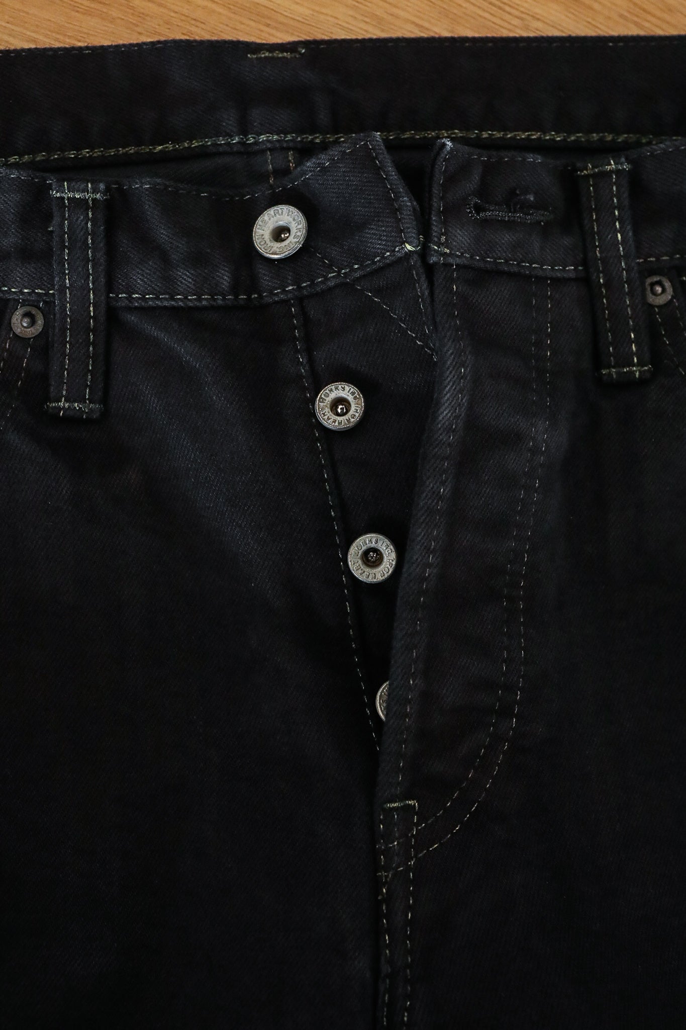 14oz Selvedge Denim Super Slim Jeans 555 - Indigo Overdyed Black IH-555S-142OD