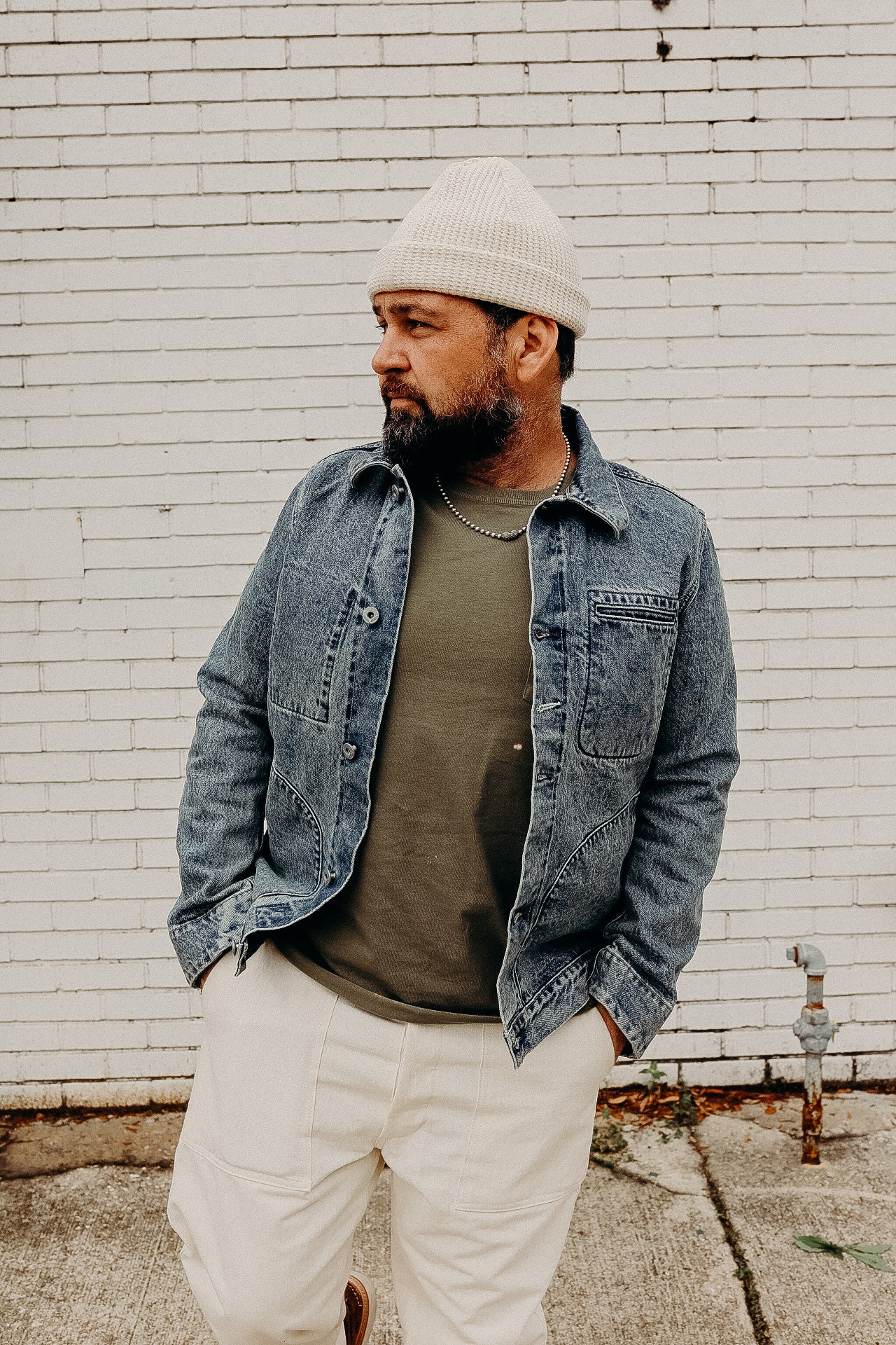 Supply Jacket in Indigo River Washed