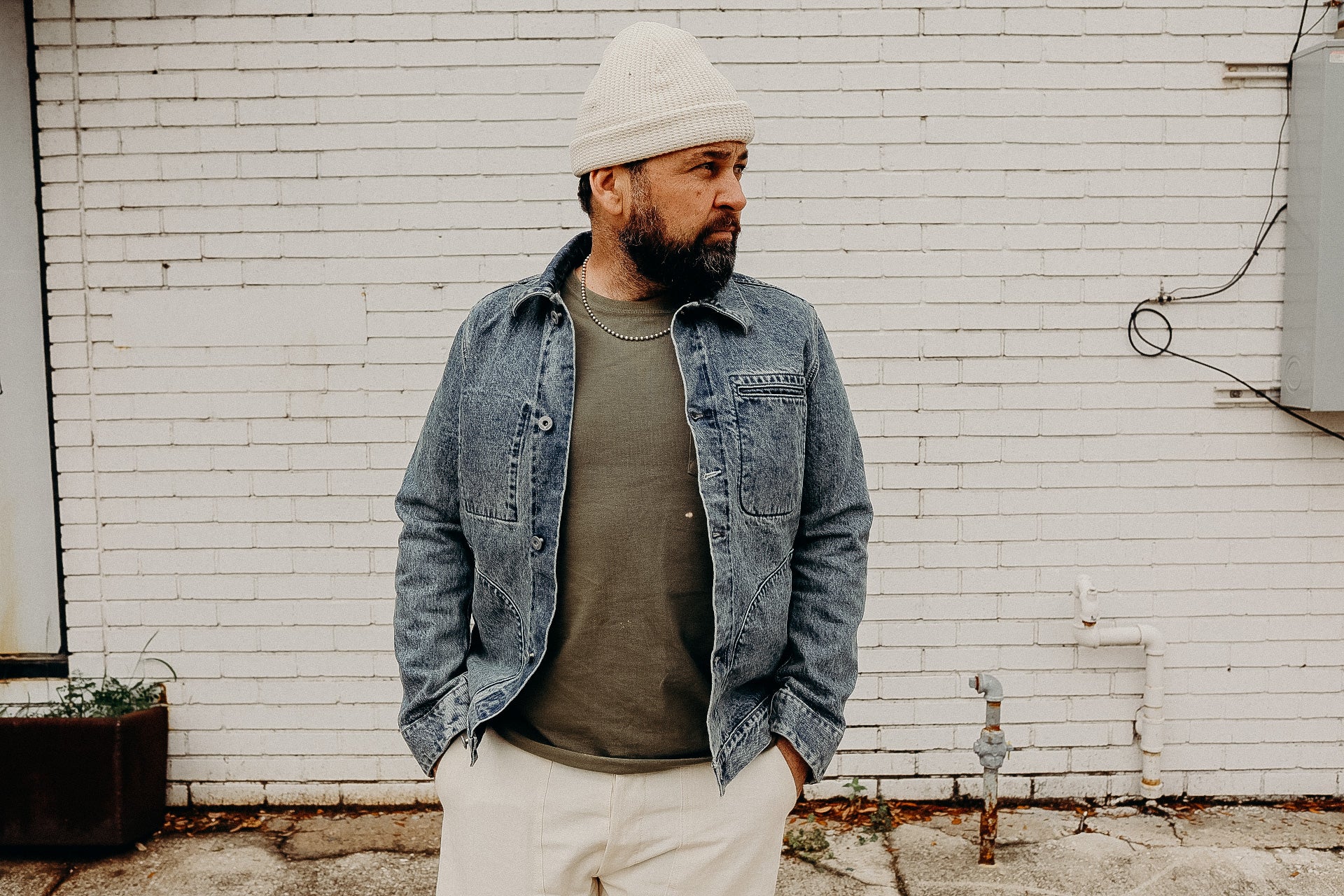 Supply Jacket in Indigo River Washed