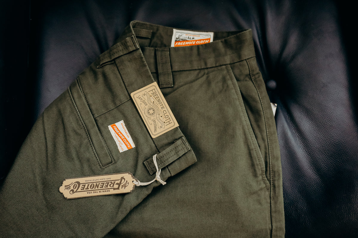Freenote Cloth Deck Pant - Olive